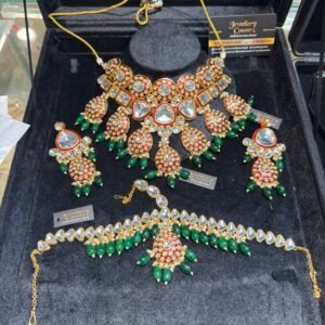 Kundan mina bridal set