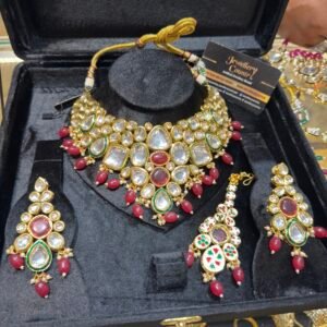 Mina kundan Gold plated